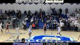 O'Connell's David Onanina's steal and 2-hand dunk finish in 93-61 win vs. Madison.