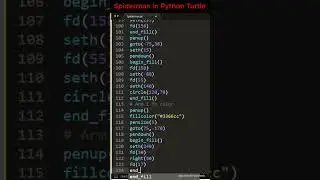 Draw Spiderman Using Python👨‍💻💥😍 🚀✨  |  #shorts #coding #programming #games #gaming