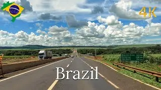Driving Brazil 🇧🇷 | Relaxing Highway BR-050 Drive from Uberaba toward São Paulo