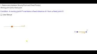 01 A moving point P maintains a fixed distance with a fixed point