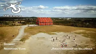 Kreativworkshop am Hallenhaus mit Danuta Karsten in Neukirchen Vluyn #Windzeichnung #Art #Kunst
