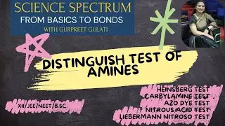 Distinguishing Tests for Amines | Heinsberg, Isocyanide, Nitrous Acid, Azo Dye & Liebermann Test