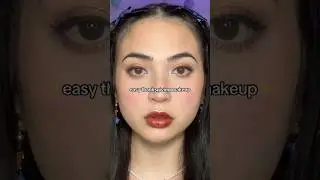 easy thanksgiving makeup 🤍 #youtubeshorts #shorts #makeup #makeuptutorial #thanksgiving #fall #fyp