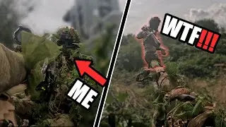 The ULTIMATE airsoft sniper! (Ghillie sniper gameplay)