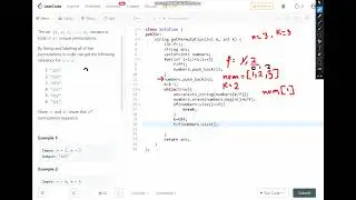 Leetcode problem-60 | Permutaion Sequence | C++ solution | Hard