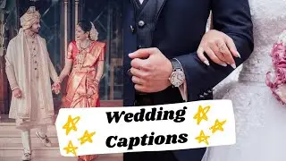 Wedding Captions for instagram | Captions for wedding photos 💕 | captions for the married couple