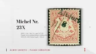 OLD GERMANY 1870 BAYERN BAVARIA STAMP OVERVIEW Part 3 #stamps #trading #hobby #collection #money