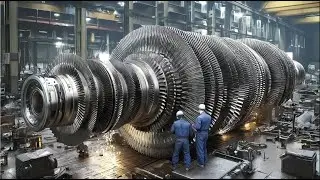 Inside Massive Heavy Machinery Factories | How They REALLY Repair Million-Dollar Gas Turbines