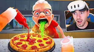 TROLLEI A AV&Oacute; com a NOVA PIZZA no I Am Cat VR