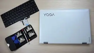 DISASSEMBLY Lenovo YOGA 510-14 разборка, замена клавиатуры и термопасты.