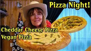 Homemade Cheddar Cheese Pizza & Vegan Pizza: How To Make The Dough, The Sauce and The Vegan Cheese!