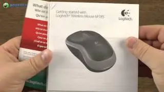 Распаковка Logitech Wireless Mouse M185 Gray