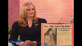 1996.  Patty Hearst is live in studio, talks about her kidnapping conviction and release