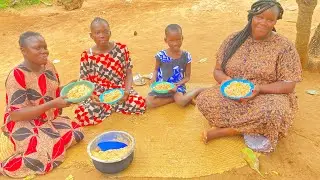 cooking authentic African food in the village// rural food for lunch(pilau bubu) in tribe Africa