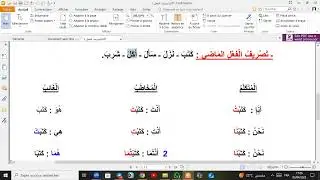 Conjuguer au passé en arabe – Explication rapide