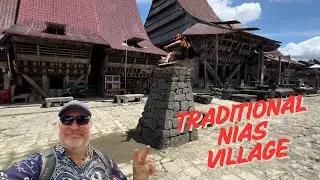 Exploring Tribal Village on Indonesian Island Nias
