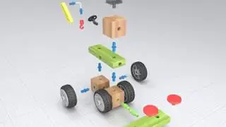 Smarty Parts Pickup Truck - Exploded View