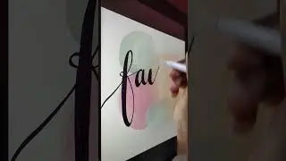 Word of the Day✨FAITH✨ #digitalcalligraphy  #faith #procreate #shorts  #calligraphy  #digital #love