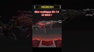 je r&eacute;cup&egrave;re le skin MYTHIQUE de la SO-14 au lvl MAX offert par Activision call of duty mobile