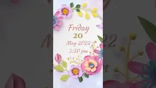 Pastel Wedding Invitation Video