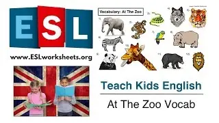 ESL Animals Worksheet (At The Zoo Vocabulary)