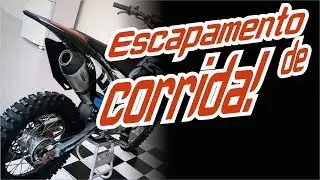 Coloquei escapamento de corrida na minha CRF 230! Reforma da CRF230 Ep.09