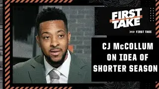 CJ McCollum explains how the NBAPA is discussing a potential shortened season | First Take