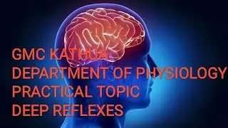 PRACTICAL TOPIC- DEEP TENDON REFLEXES BY DEPARTMENT OF PHYSIOLOGY GMC KATHUA
