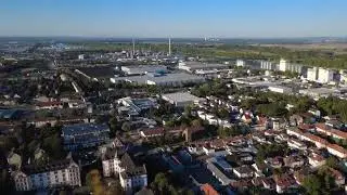 Drone diji view Worms germany ......