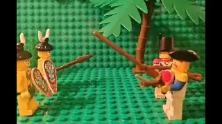 lego islanders vs bluecoats (lego stopmotion)