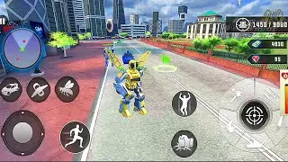 Flying Car Bee Robot Transform: Robot Transforming Game #2 - Android Gameplay