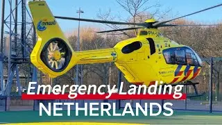 Emergency Landing! Lifeliner Helicopter at Sparta Rotterdam Stadium 🏟️✨