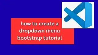 how to create a dropdown menu bootstrap tutorial