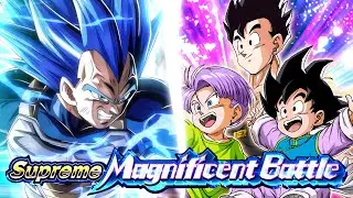 REALM OF GODS VS. GOHAN, GOTEN & TRUNKS PT. 1! SUPREME MAGNIFICENT BATTLE! (DBZ: Dokkan Battle)