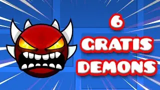 6 Demons GRATIS en Geometry Dash 2.2 - 2026 - (Secret Way) FREE DEMONS