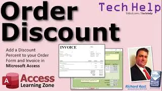 Add a Discount Percentage Rate to your Order Form and Invoice in Microsoft Access