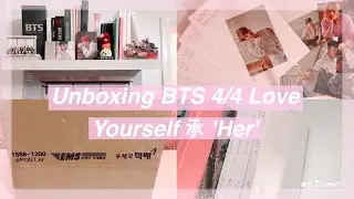 Unboxing BTS (Bangtan Boys) 방탄소년단 5th Mini Album Love Yourself 承 'Her' ( 4/4 - L, O, V, E Versions)