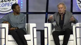 Silicon Slopes Tech Summit 2019: генеральный директор Zoox Айша Эванс и бывший исполнительный вице-президент Cisco Вим Элфринк