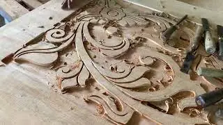 Main door design ￼ Wood Carving ￼ long video