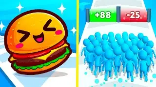 COUNT MASTERS 🏃&zwj;♂️ VS FOOD RUN 🍔 | ULTIMATE CROWD EVOLUTION! | CAN YOU FEED THE ENTIRE ARMY? 💥 🏆 ⚡