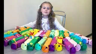 Угощения в школу на день рождения/ Коробочка КОНФЕТА /DIY