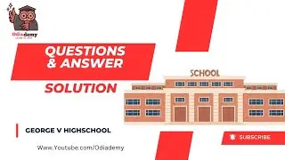 George -V Highschool  ||Q&A|| Answer ||Alternative English || +3 || Odisha || AECC2 || Odiademy
