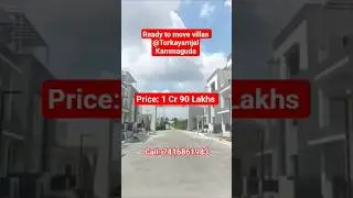 # Ready to move villas # Turkayamjal # Kammaguda # 4 Bhk # BN Reddy Nagar # Best Prime location..#