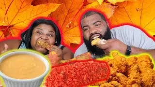TAKIS CORN ON THE COBB & CORN DOGS W/ FRIED CHICKEN & CHEESE| mukbang| 먹방