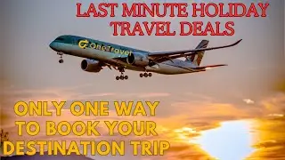 Last Minute Holiday Travel Deals! Only One Way To Book Your Destination Trip