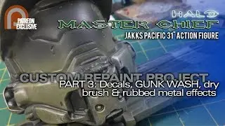HALO 3-foot Master Chief Custom Repaint 3: Decals, Gunk Wash & Scuffing NO LONGER PATREON EXCLUSIVE
