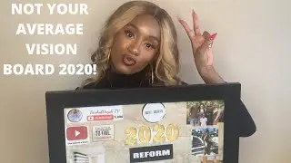 NOT YOUR AVERAGE VISION BOARD 2020 | One Year Channel Anniversary!