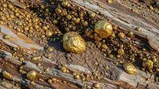 Uncovering Hidden Gold: Raw Nuggets Found Inside Natural Rock!