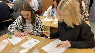 Мастер-класс в 8б &laquo;Новогодняя игрушка в технике декупаж&raquo;