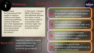 APUSH Midterm Review: Periods 1-4 | Video 2(HARD!) | Stimulus-Based Multiple Choice Questions (MCQs)